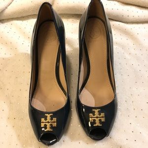 Tory Burch Benton Wedge Peep Toe